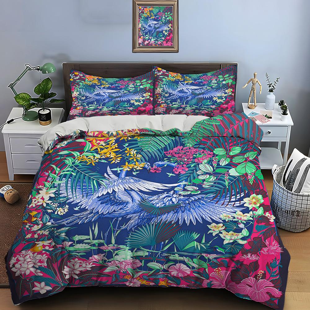 Retro Horse Harnes Art Print Beding Set Soft Duvet Cover 1 Soft Duvet Cover 2 Pilowcases Adult People plus Children Beding Set High-End Premium Gifts