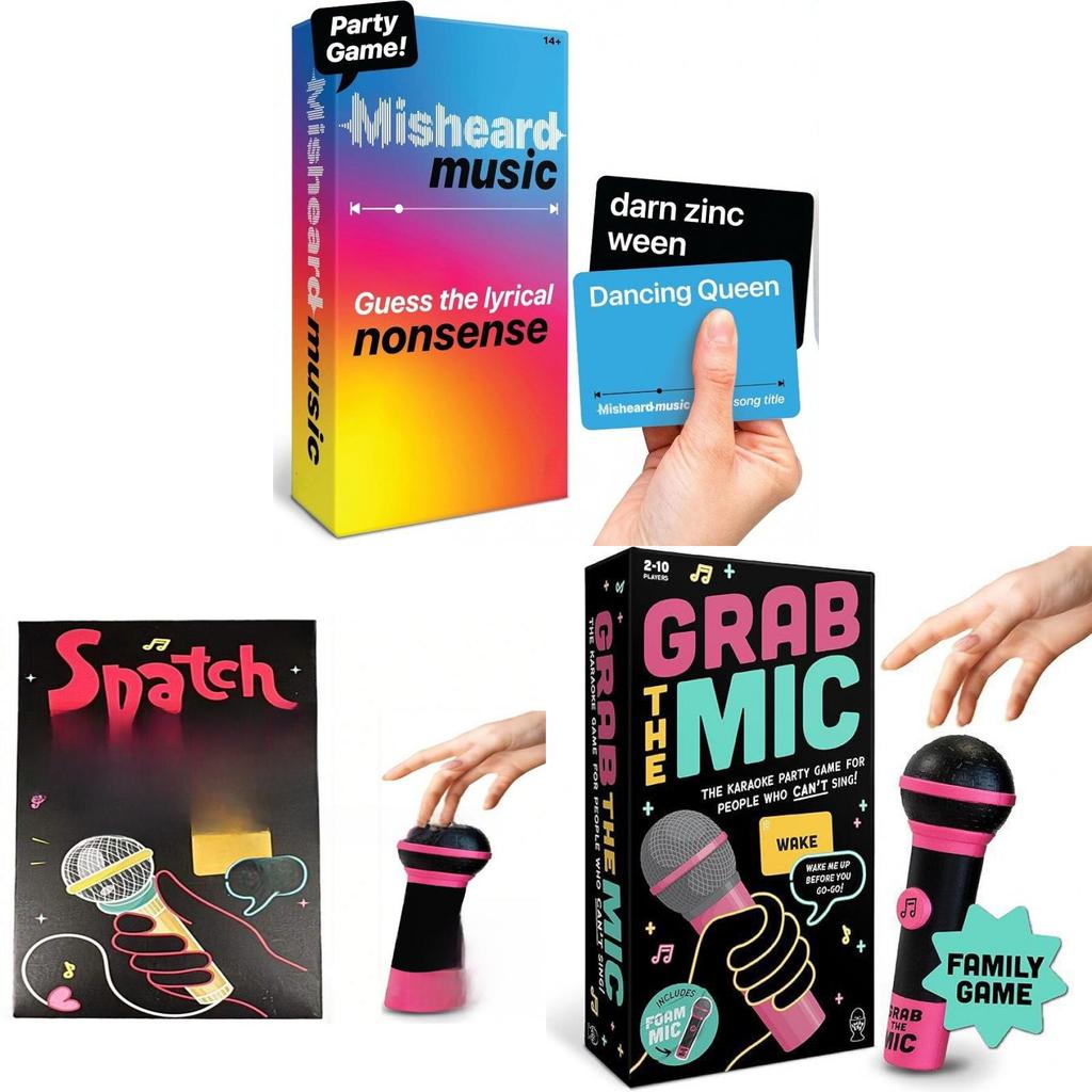 Misheard Music Guess The Lyrical Nonsense Party Card Game For Family And Friends Play