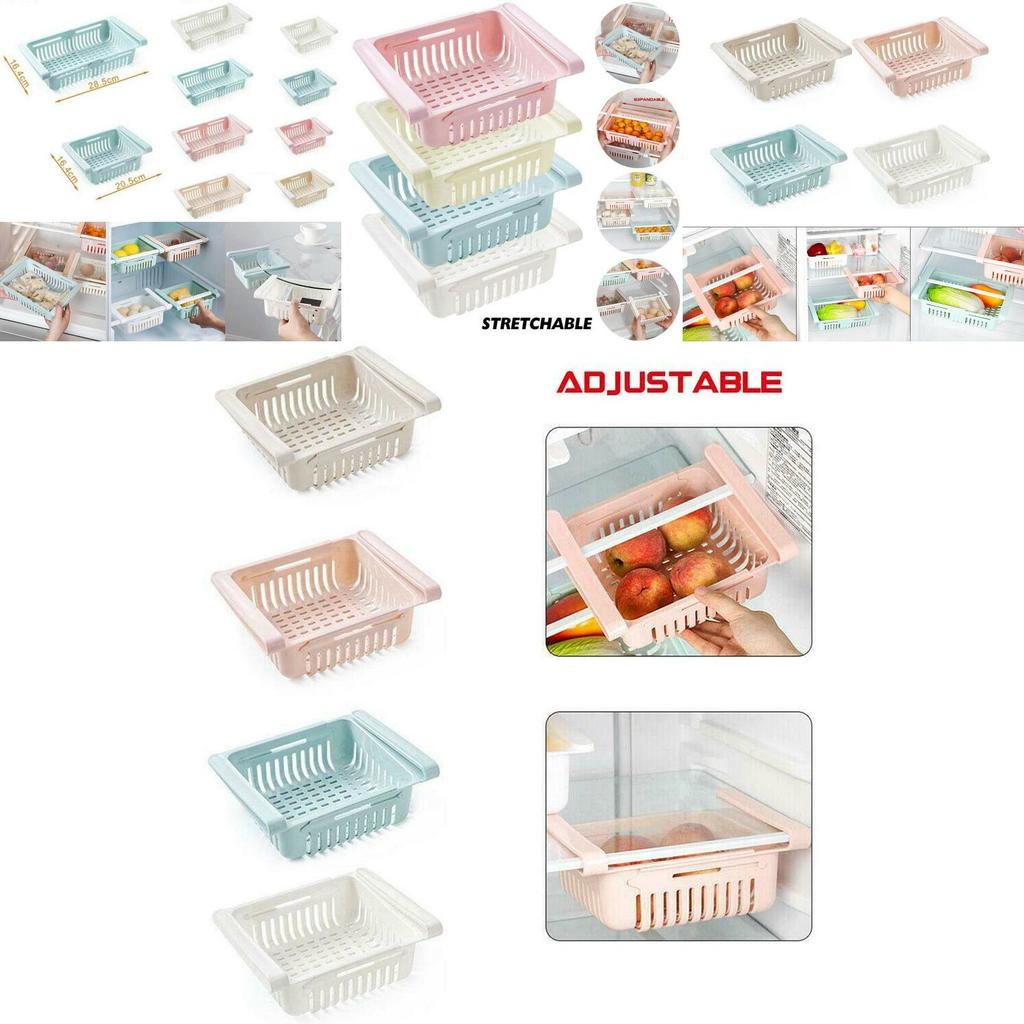 Spacious Pull-out Refrigerator Storage Box For Tidy Food Organization And Space Saving