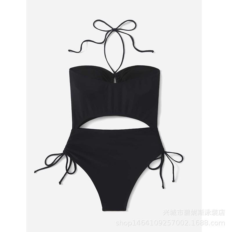 One-piece Slimming Swimsuit Women's Solid Color Bikini