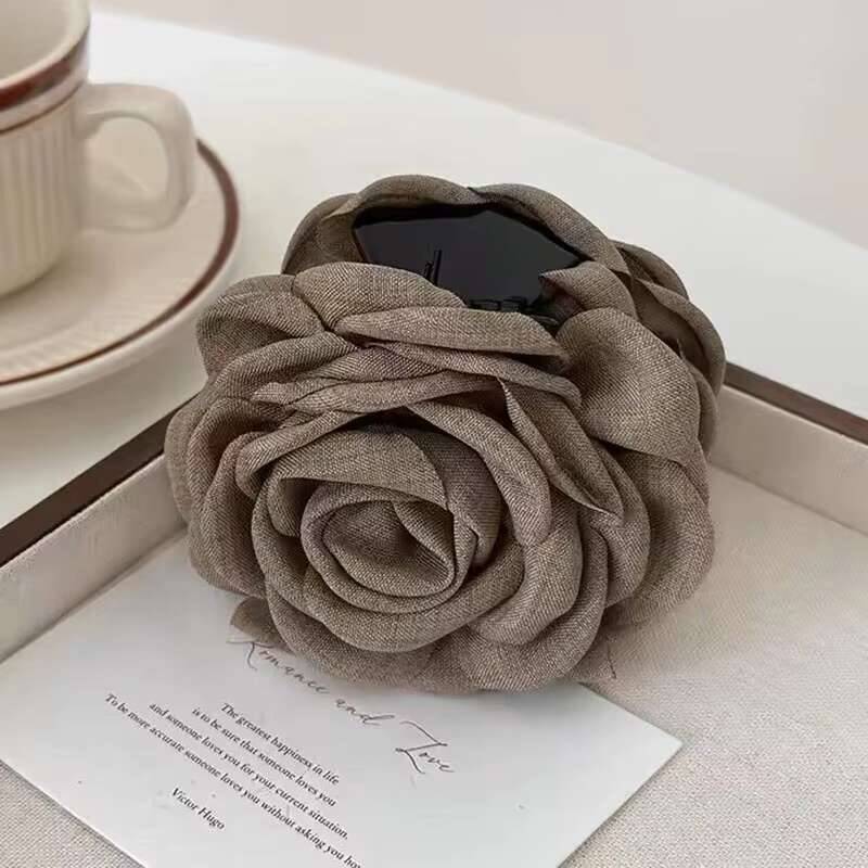 9cm Große Blume Haarspangen Französische Krallenklemme Für Frauen Haarschmuck Koreanisch Hinterkopf Haarklammer Mädchen Geschenke