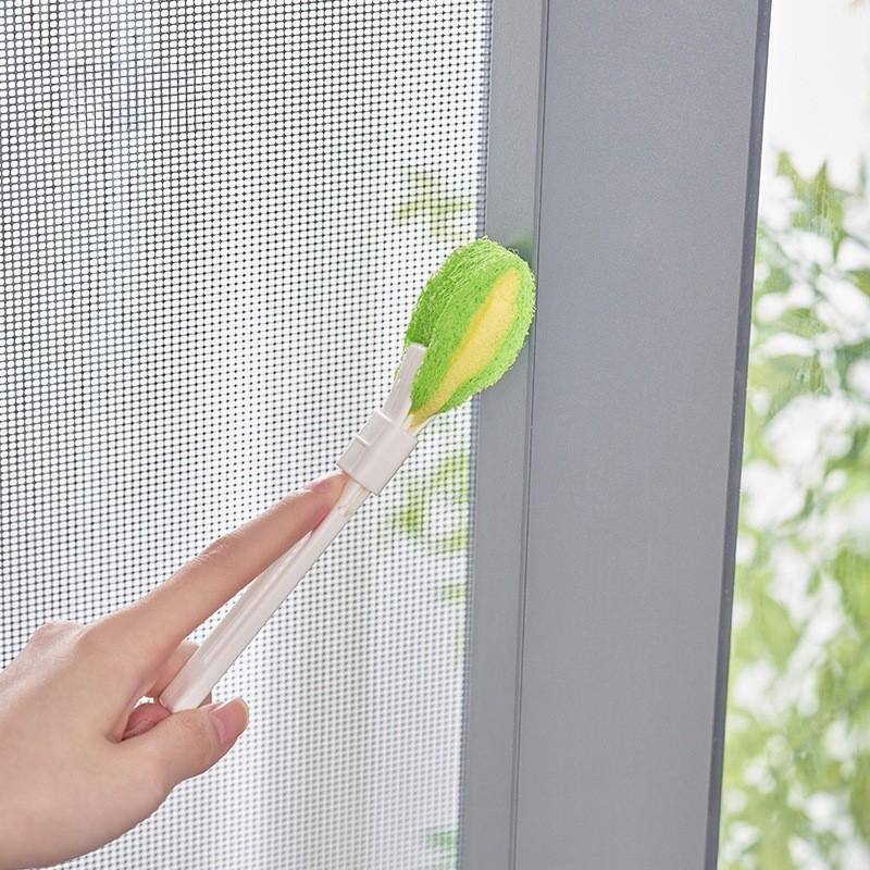 Gap Plastic Mini Brush For Kitchen Bathroom Cleaning With Sponge Detachable