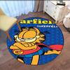 Garfield Printed Round Rug Carpet Chair Rug Area Rug Entryway Doormats,for Office Chair Living Room Bedroom Kitchen Room.
