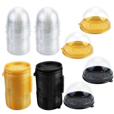 Transparent Cake Dessert Box Container Transparent Cupcake Dome Pastry Baking Packaging Boxes Wedding Party Supplies Gifts Box