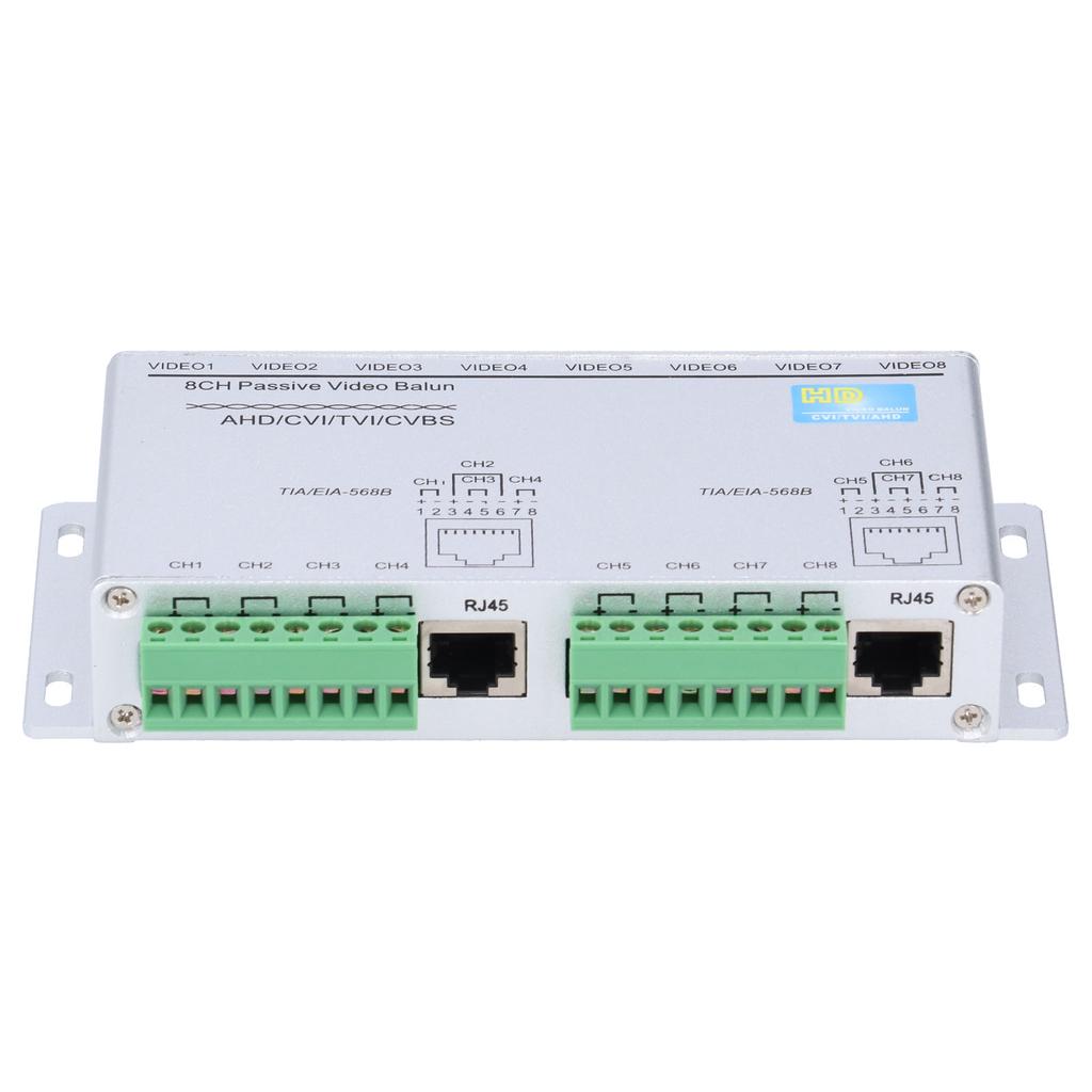 8 Channel Passive Video Balun Twisted Pair Transmitter 720P 1080P High Definition AHD CVI TVI CVBS