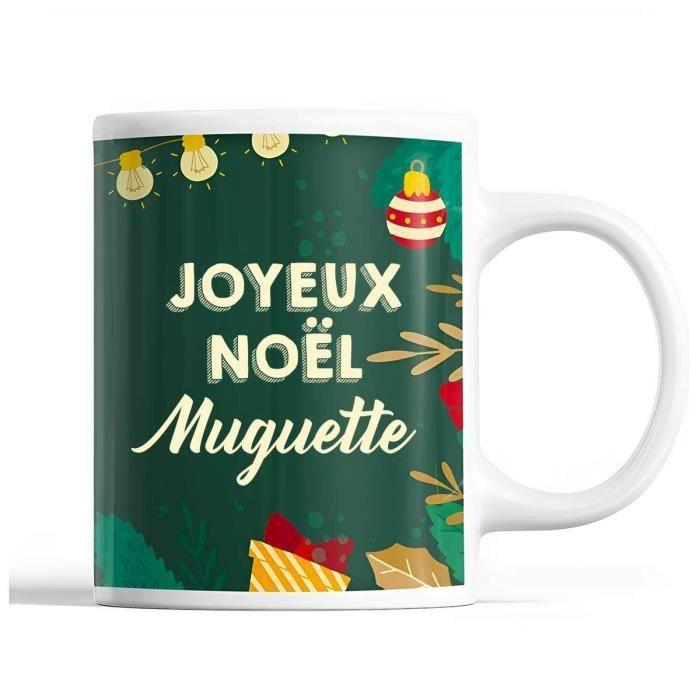 Mug - Muguette - Noël - Céramique - Imprimé - 325 ml - Vert