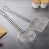Round Squal Chip Fry Basket Stainless Steel Frying Basket Sink Strainer Food Cooking French Fries Colander Handle Fryer Dreg Net