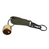 Bear Bell Thickened Webbing Brass with Snap Hook Clear Sound Keychain Bell for Outdoor Climbing Backpack Camping Army