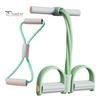 Core Strength Training Tool Figure 8 Resistance Band 6-Tube Pedal Puller with Handle Multifunction Elastic Yoga Muscle Tension Relief Strap