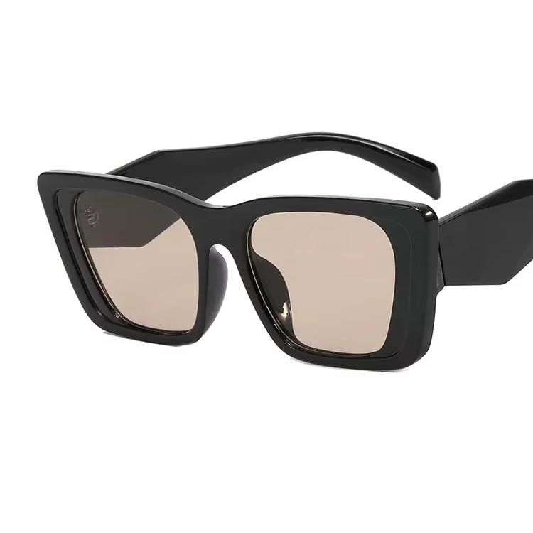 Fashion Square Sunglasses Woman Vintage Cat Eye Design Sun Glasses Female Male Personality Cool Retro Black Cateye