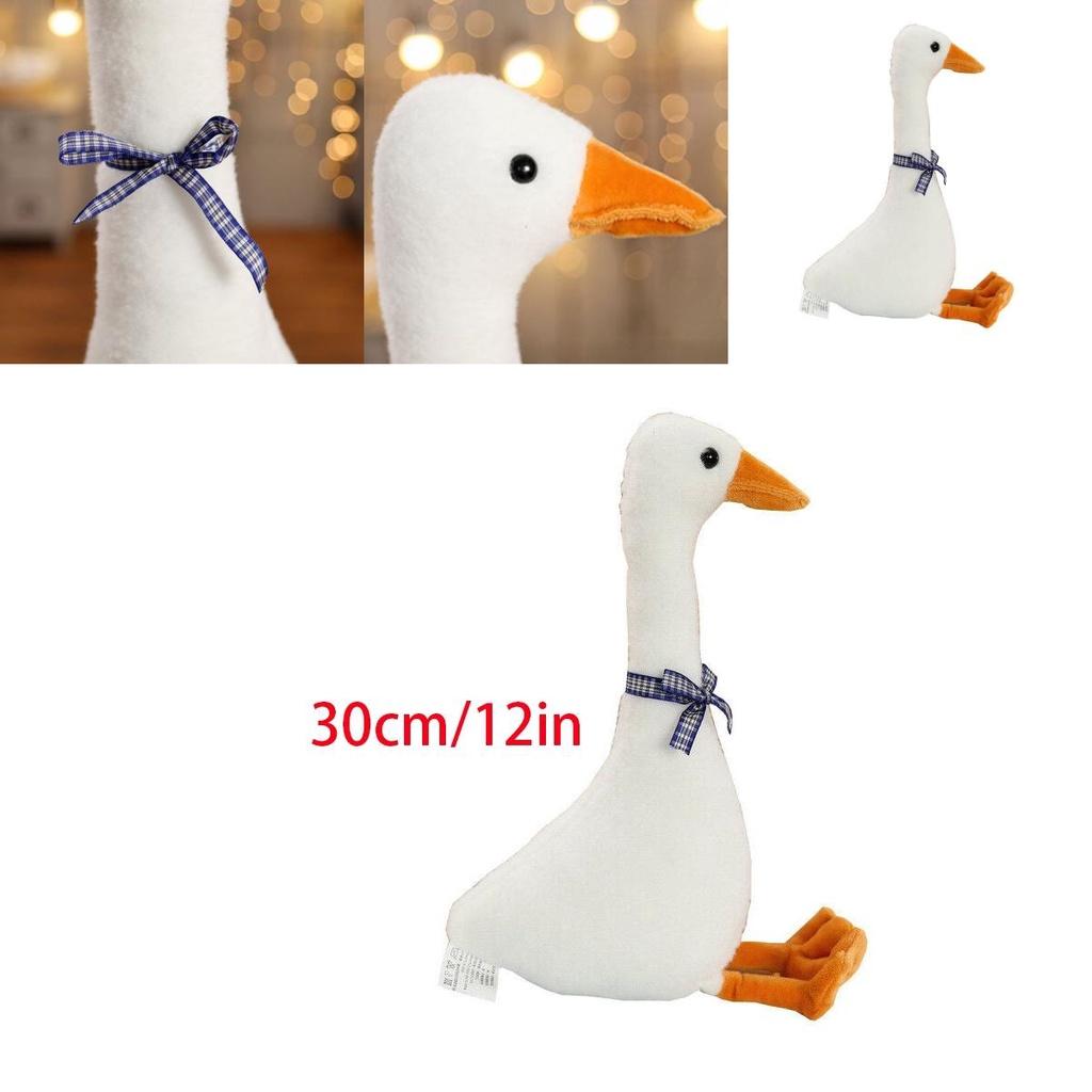 White Goose Pillow Plush Toy Adorable Sleeping Pillow Soft And Cuddly Stuffed Doll For Kids