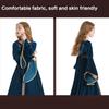 Robe médiévale pour enfant avec coiffe, Vêtements médiévaux pour enfants à manches trompette, Costume Cosplay Halloween pour Fille