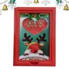 Candy Dispenser Picture Frame Christmas Reindeer-Themed Frame Holder Holiday Christmas Decor Candy Dispenser Frame Ornament