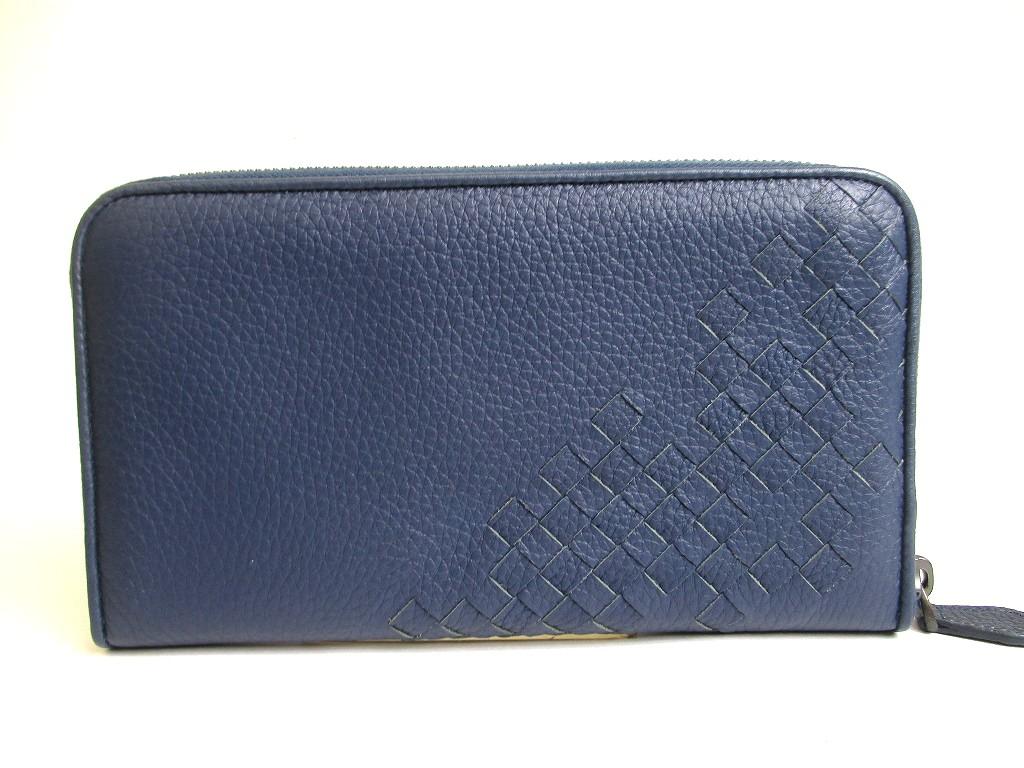 Authentic BOTTEGA VENETA Intrecciato Green Tricolor Leather Round Zip Wallet Purse #a904  Refurbished