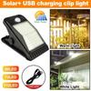 Portable Human Body Induction Lighting IP65 Waterproof Garden Wall Light Solar Clip Lights  Home
