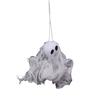Malá závěsná dekorace duch Halloween Bílý duch z látky s okénky Stromové ozdoby pro venkovní dvůr trávník dekorace strašidelného domu