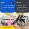 Printed flower pet collar x medium and large dog collar