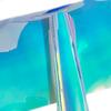 10pc Holographic Glow in Dark Adhesive Vinyl DIY Luminous Film for Birthday Gift Festival Craft Party Decor Blue to Green Effect