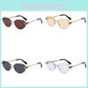 Metal Frameless Sunglasses With Gray Pc Lenses Uv400 For Fashionable Sun Protection