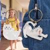 Handmade Cat Hair Storage Box Animal Shaped Cat Hair Storage Container  Pet Necklace