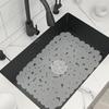 NUOLUX Sink Silicone Clear Insulation Protective Drying Protective Sink Drain Heat Kitchen Stain Protective Meal Food Heat Resistant Up To Mat, Mat,