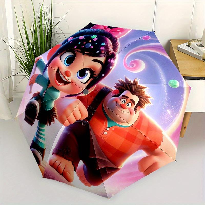 

Vanellope,Ralph Automatic Opening and Closing Umbrella - 8-rib Reinforced Folding Design, Lightweight and Portable, Suitable for Daily Busin