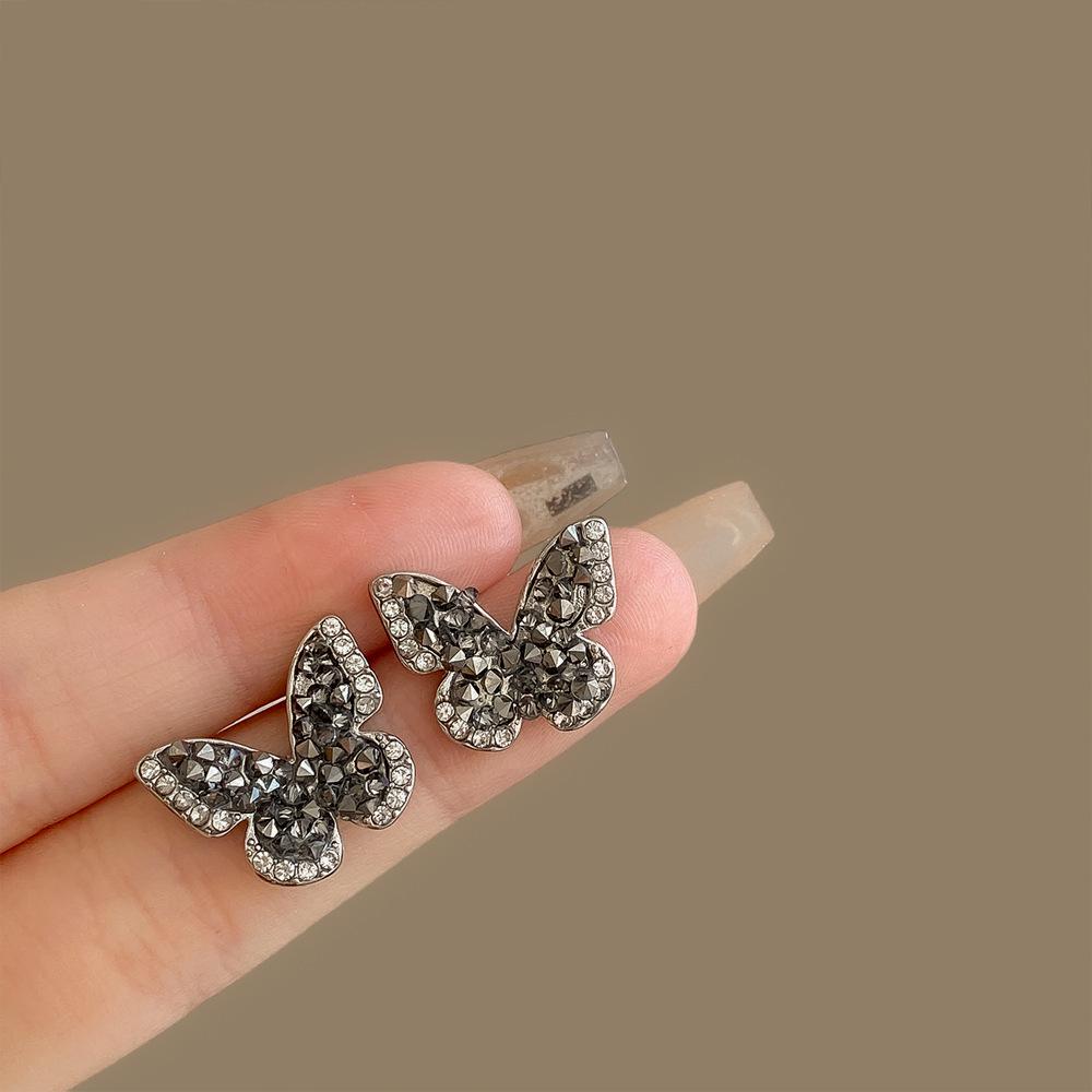 Elegant Floral Bow Earrings - High-End French Design for Women