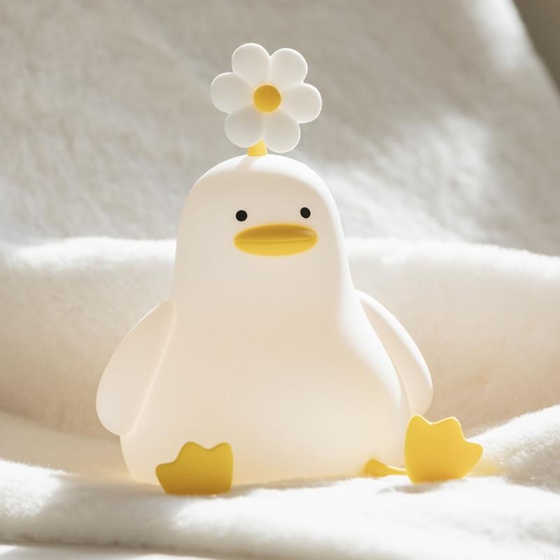 P0UF Cartoon Duck Night Lamp Novelty Bedside Lamp Gift for Boys Girls Baby Children