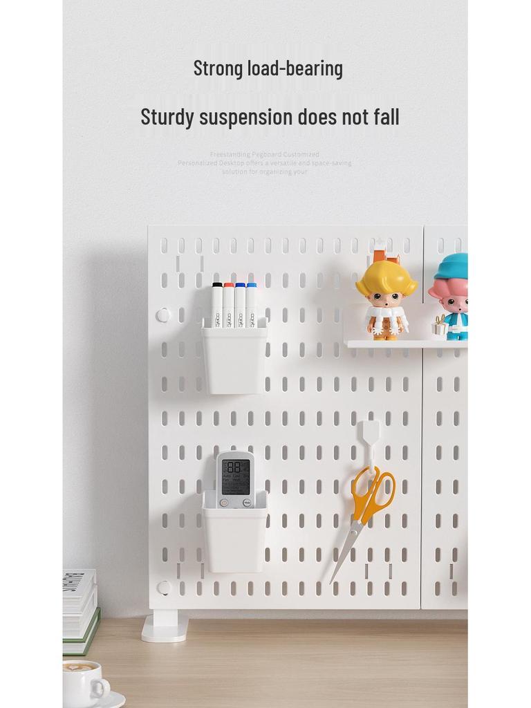 Desk Clip Adjustable Pegboard Stand - No-Drill Bracket