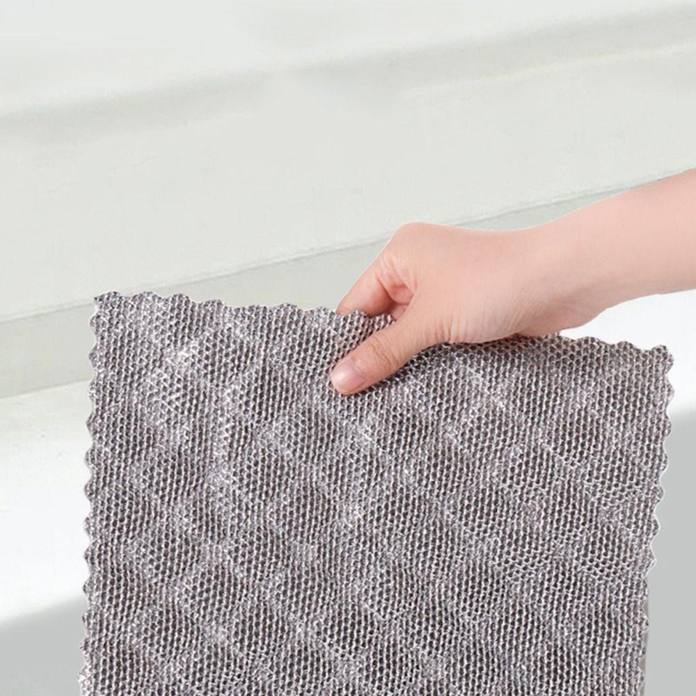 Mikrofaser Spültücher Stahldraht Waschlappen Wischtücher Waschlappen für Küchenreinigungswerkzeug