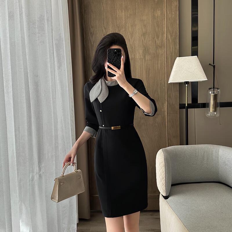 Abito midi professionale da donna a linea ad A