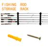 Fishing Rod Holders 6-Rod Rack Vertical Pole Holder Wall Mount Modular