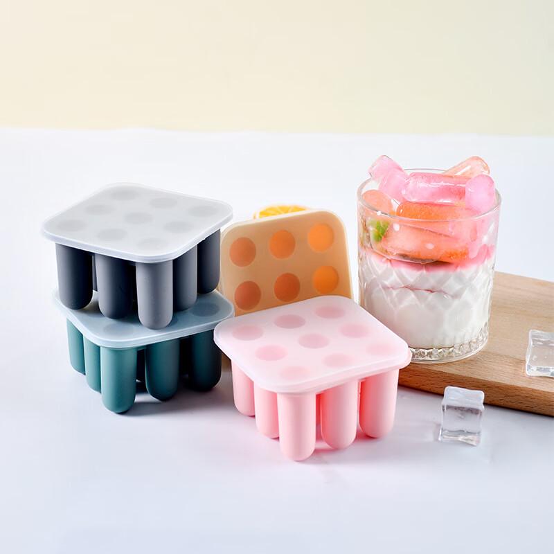 

Silicone 9-Ice Bar Mold with Lid
