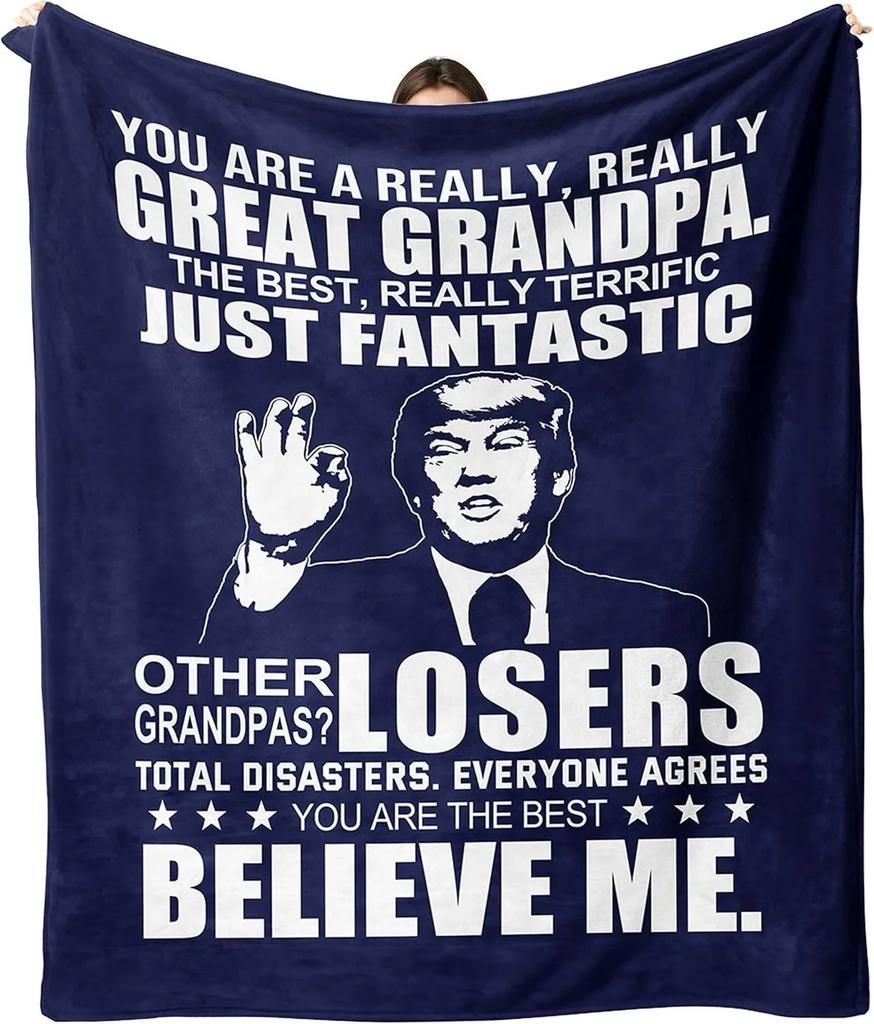 1PC Gift To Dad Thin Blankets for Father's Day Anniversary Birthday Mother's Day for Mom Wife Uncle Grandma Abuela Soft Throw