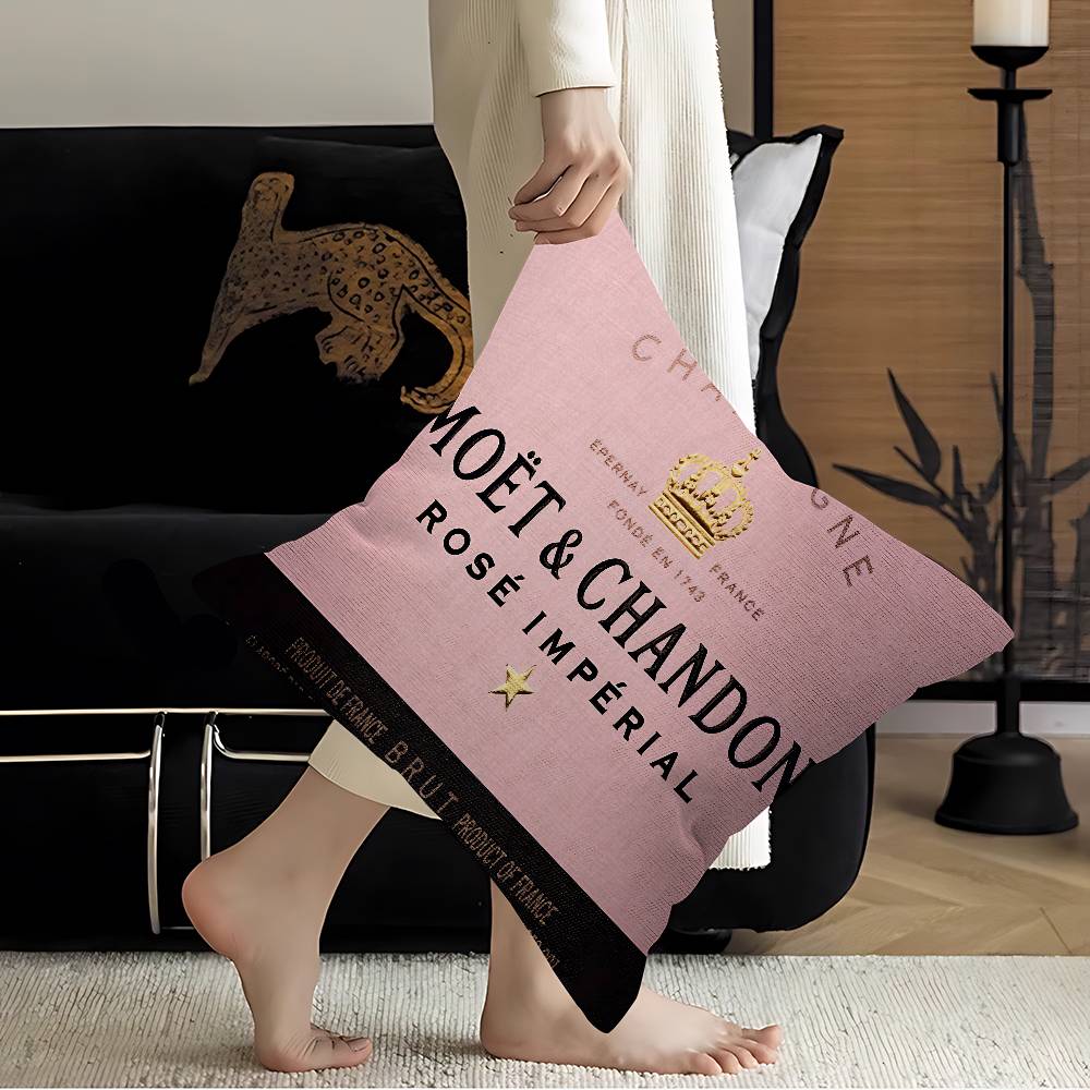 Brand M-Moet C-Chandon Pillow Anime Pillow Sofa Bed Head Pillow Cover Cushion Cover 45x45 Cm Fashion