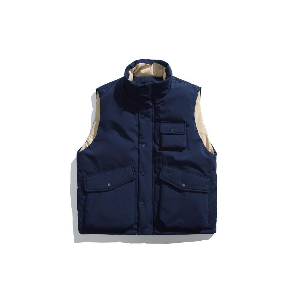 

UNDREST Men s Retro Workwear Winter Down Vest YR15 M темно-синього кольору