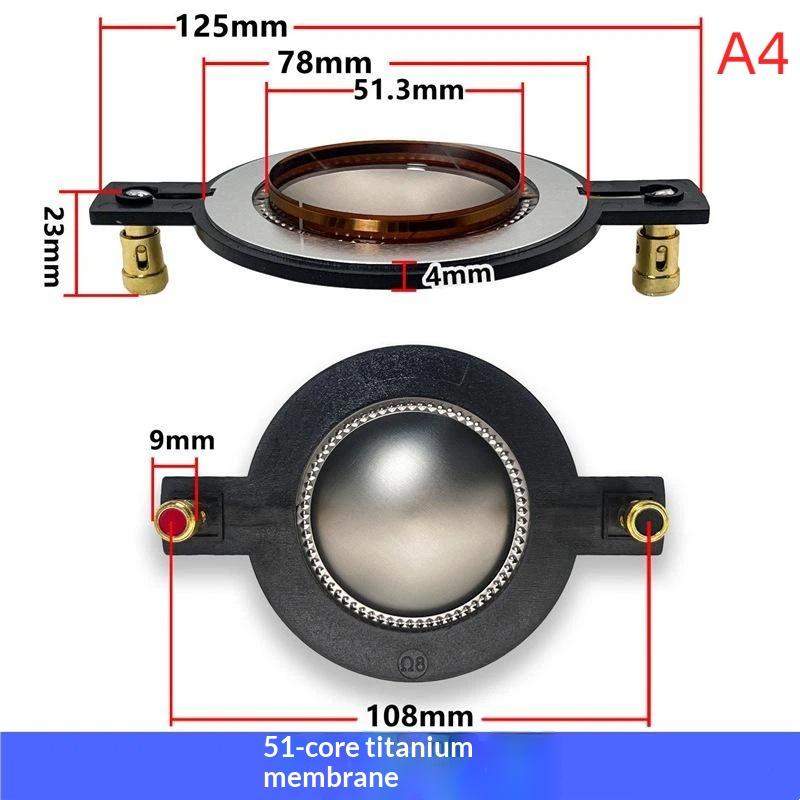 1Pcs Titanium Compression Driver Diaphragm Speaker Voice Coil Unit Multiple Sizes High Fidelity For Speaker Repair Replacement