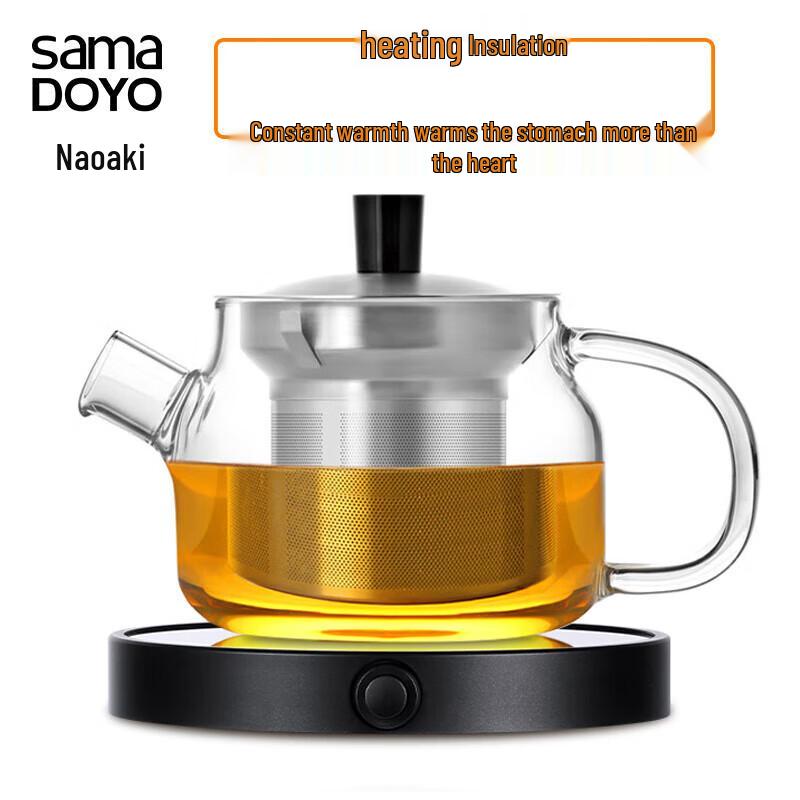 Shangming S'048 Heat-Resistant Glass Tea Pot with Infuser, 470ml