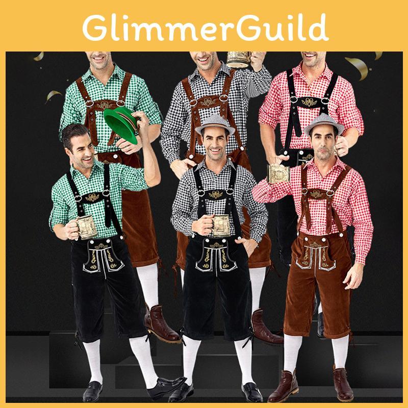 Traditional German Oktoberfest Clothing Stage Costume For Men With Adjustable Size Options