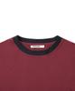 EXCONTAINER Pocket Half Ringer T-Shirt (Dark Red)
