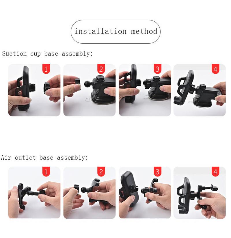 Hochwertige 360-Grad-Halterung Auto-Windschutzscheibenständer Für Mobiltelefone Ideal Für Alle Geräte 4 Bis 7 Zoll
