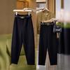 Women's Spring/Autumn Velvet Acetate Wool Scimitar Sweatpants 2025 - New Casual Sports Banana Pants