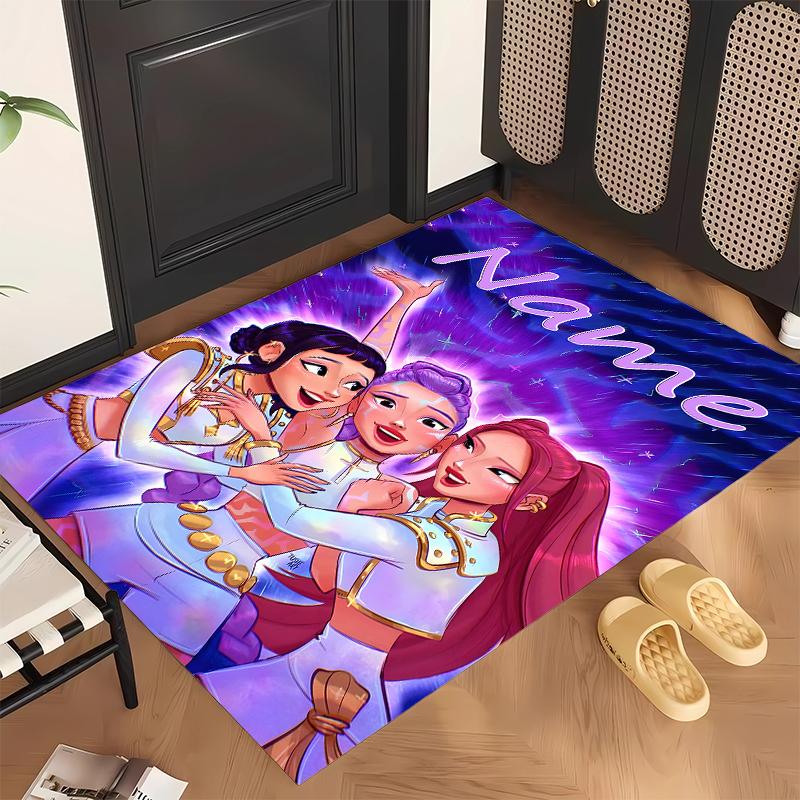 HUNTRIX (23) Personalized Name Office Carpet Stylish Decor for Living Room Bedroom Kitchen