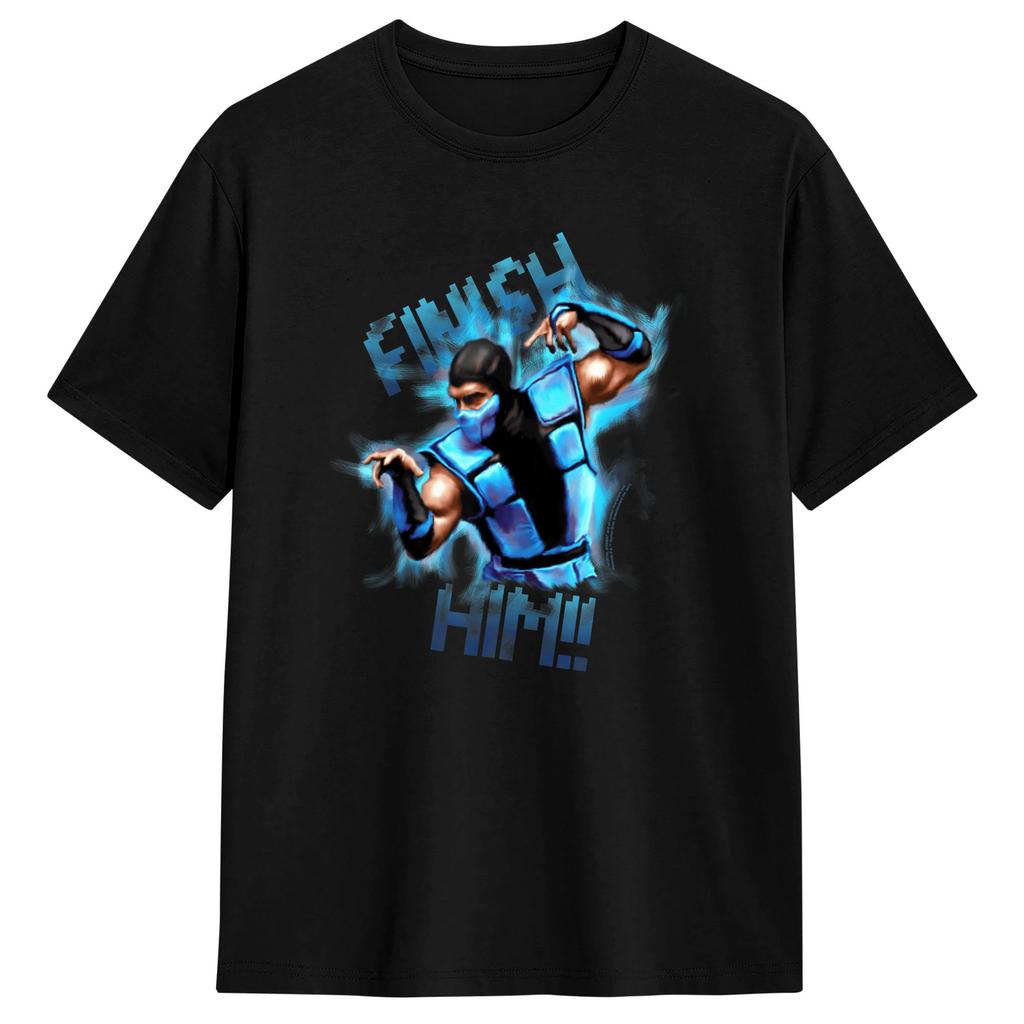 Klassic Scorpion Vs Sub Zero Fight Portrait Mortals Kombats T Shirt Popular T Shirts Short Sleeve Vintage Tops Plus Size Tees
