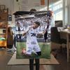 Neymar Kunst Aufdruck Flanelldecke, weiche Überwurfdecke für Schlafzimmer Sofa, waschbar, Fanartikel, tolles Geschenk.