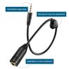 PChero 2 Packs 3.5mm Headphone Extension Cables with Mic, Male To Female Stereo Audio Jack Extender Aux Extension Adapter Cords with Volume Control