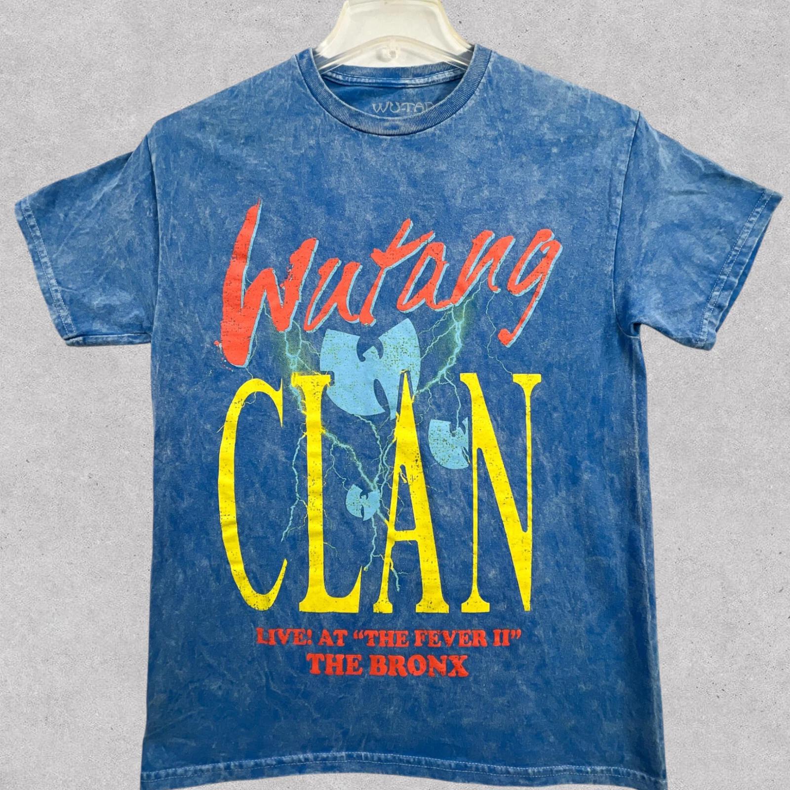 Wu-Tang Clan Live At The Fever II The Bronx T Shirt Mens Medium Blue Acid Wash 3XL
