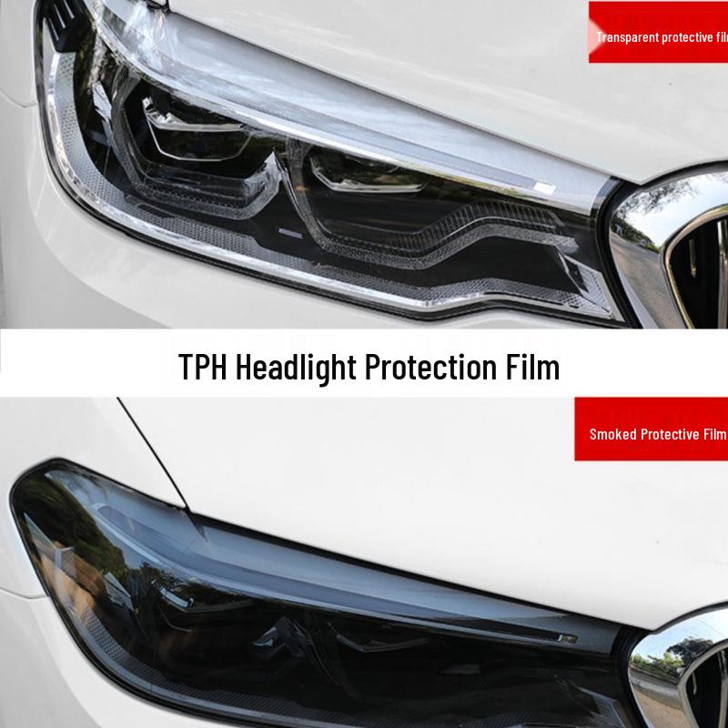 BMW 5 Series Smoked Headlight & Taillight Film - TPU Black Warrior MX1234