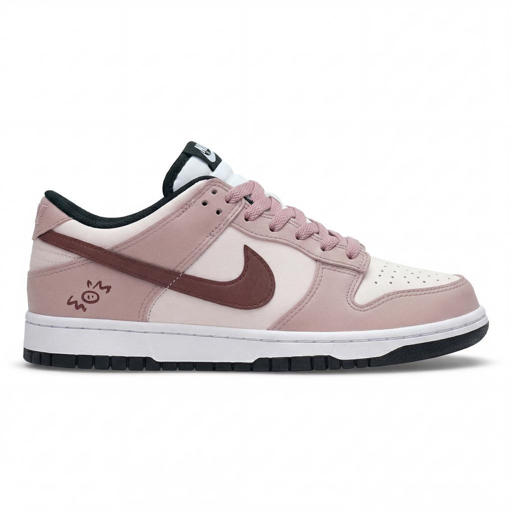 Nike Dunk Urban Chic Style Berry Abrasion Resistant Slip Resistant Low Top Skateboard Shoes Unisex Berry Pink DD1503-101(Team2070-)