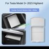 For TESLA Model 3 2023 2024 Highland Wireless Charging Silicone Pad Model3+ Center Control Storage Box Armrest Box Bottom Mat